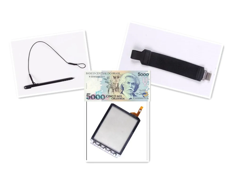 Compatível com a Stylus + Strap Digital + Tela de Toque para Symbol Scanner de Código de Barras Mc9500