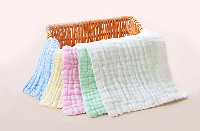5PcsSet Xiaomi Mijia Bestkids Baby Cotton Gauze Baby Small Square Small Towel 100% Strong Water Absorption 3030CM Antibacteria (3)