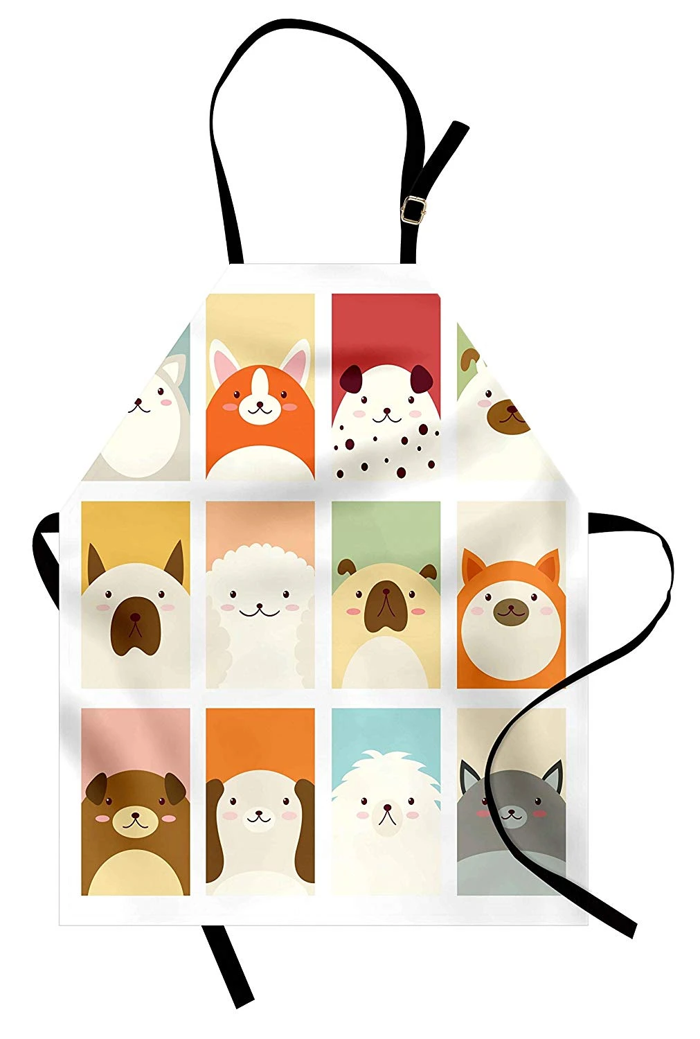 犬エプロンかわいい犬子犬動物ペットの肖像画ぽっちゃり幼稚プレイルーム子供イラストキッチンよだれかけクッキングガーデン エプロン Aliexpress