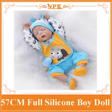 NPK New Full Silicone Reborn Bebe Babies Dolls Real Play House Reborn Boy Babies Kids Child Brithday New Year Gifts Brinquedos