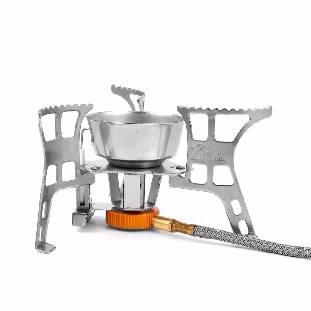 Outdoor Portable Gas burnerr Stove Foldable Ignition Camping Mini Stove With Case Essentials Tools Equipments