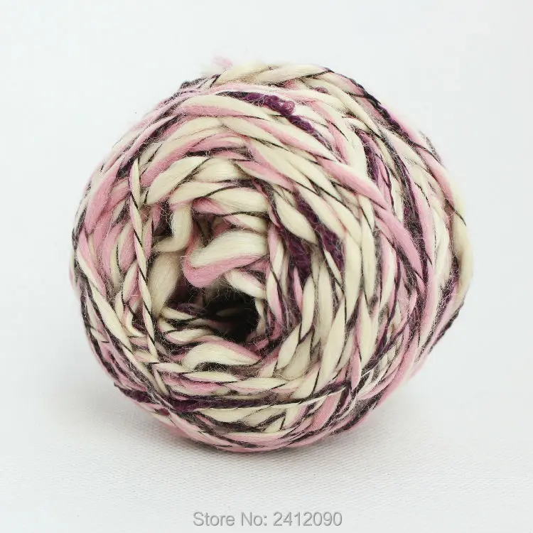 3pcs Fancy Knitting Tape Yarn Soft Merino Wool Yarn for knitting Hand