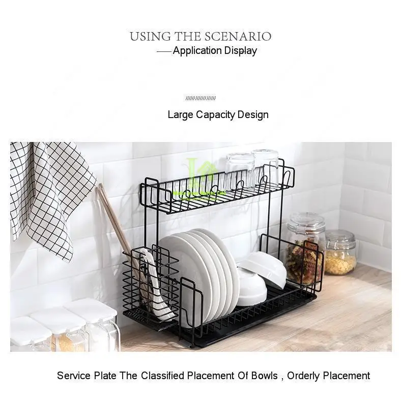 Creative kitchen drain rack, dishes and chopsticks rack, sink, multi-layer storage rack, sorting and storage rack