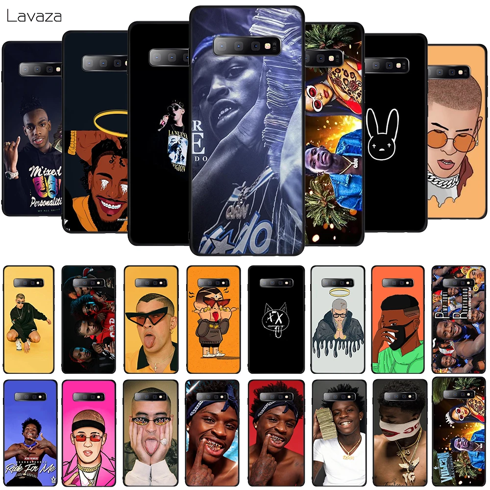 Мягкий чехол для телефона Lavaza Quando Rondo Rapper Bad Bunny Samsung Galaxy S8 S9 S10 Plus A6 A8 A9 2018 A30 A50 TPU |