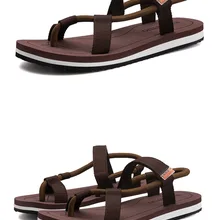 Новинка года; стильные мужские сандалии; нескользящие летние модные красивые шлепанцы; ; пляжные тапочки; производители