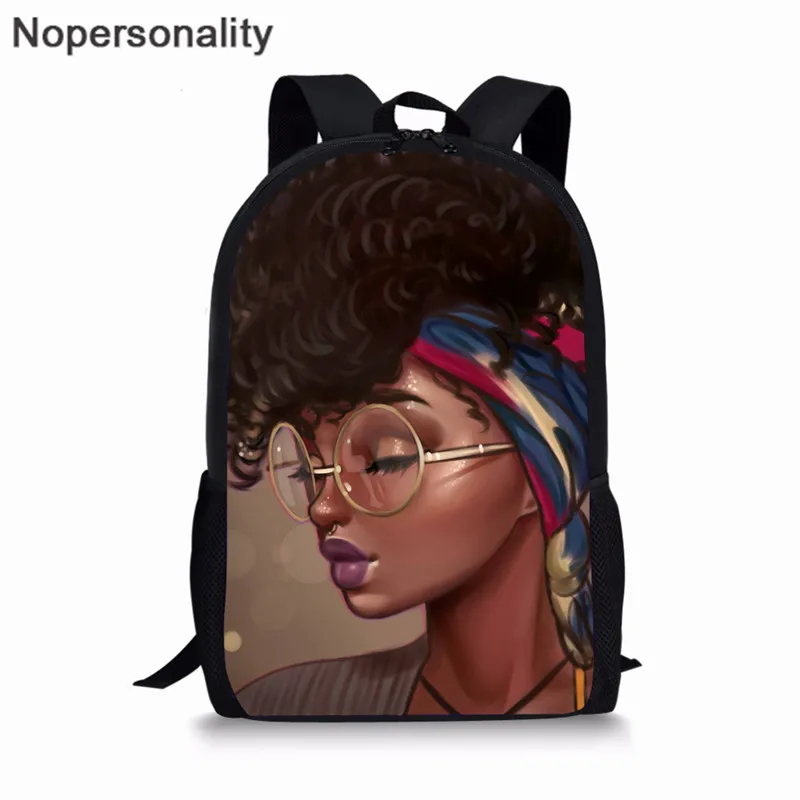 Школьный рюкзак для девочек, школьная сумка для детей, черная африканская Наплечная Сумка для девочек, портфель для подростков - Цвет: Z4944C