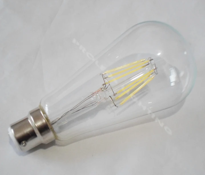 2 pack Edison retro bombillas 6 W led bombillas de vidrio 650LM ST64 ST19 LED lámparas vintage B22 bayoneta COB led bombilla de filamento bombilla led 2 pack Edison retro bombillas 6 W led bombillas de vidrio 650LM ST64 ST19 LED lámparas vintage B22 bayoneta COB led bombilla de filamento bombilla led