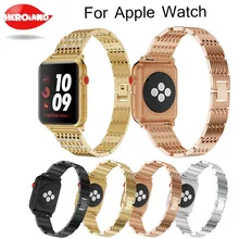 Luxury Bling Diamond Bracelet for Apple Watch iWatch Series 1 2 3 Band Rhinestone Stainless Steel wristStrap 38mm 42mm Wristband