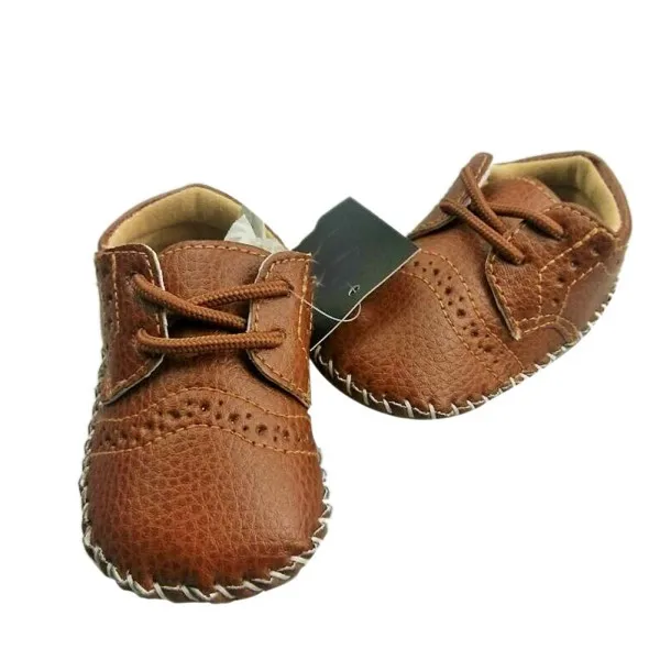 

Girls Boys PU Leather Loafers Toddler Shoes 0-12M Baby Soft Sole Crib Shoes New