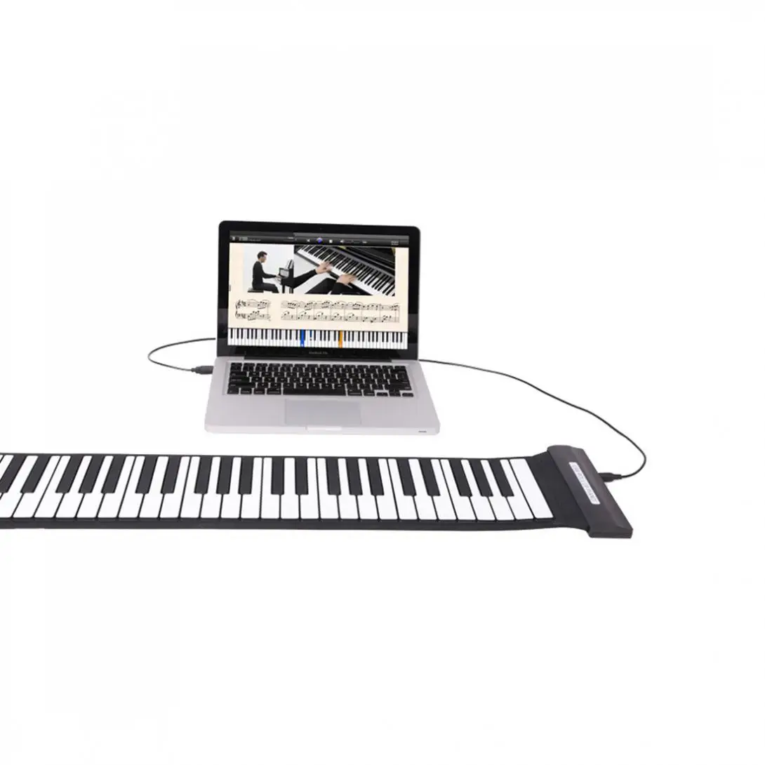 KONIX MD88S Гибкая 88 клавиш Профессиональный MIDI клавиатуры электронных Roll Up Piano для детей