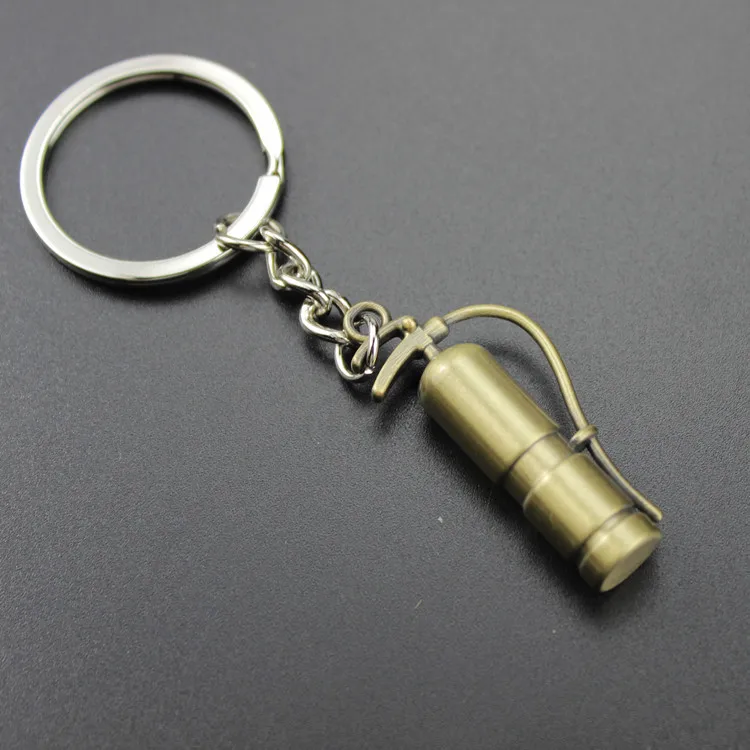 

Fashion New Men Key Chain Car Women Car Metal Keychain Fire extinguisher Creative Party Gift jewelry Key Holder K1300