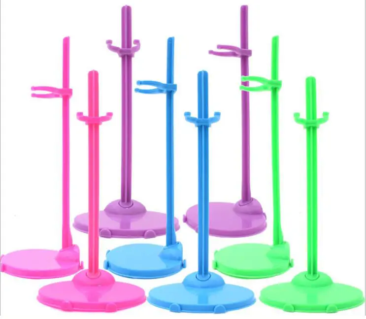 

High Quality 5 Pcs/Lot Colorful Doll Stands Display Holder Toy Model Accessories For 30cm Barbi 1/6 Doll Dollhouse Kids Gifts