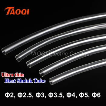 

1Meter/lot 2:1 Transparent Clear 2mm 3mm 3.5mm 4mm 5mm 6mm 8mm 10mm 12mm Heat Shrink Tube Heatshrink Tubing Sleeving Wrap Wire