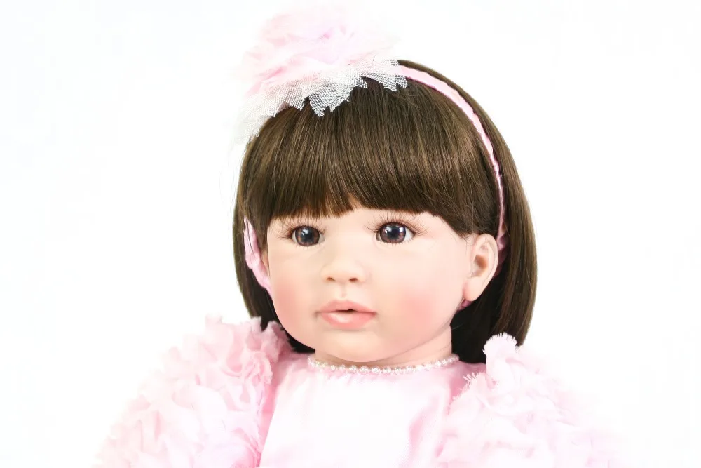 60 см силиконовые игрушки Reborn Baby Doll 24 ''принцесса Младенцы как живой Bebe Девушки Brinquedos Bonecas игровой дом игрушка для сна
