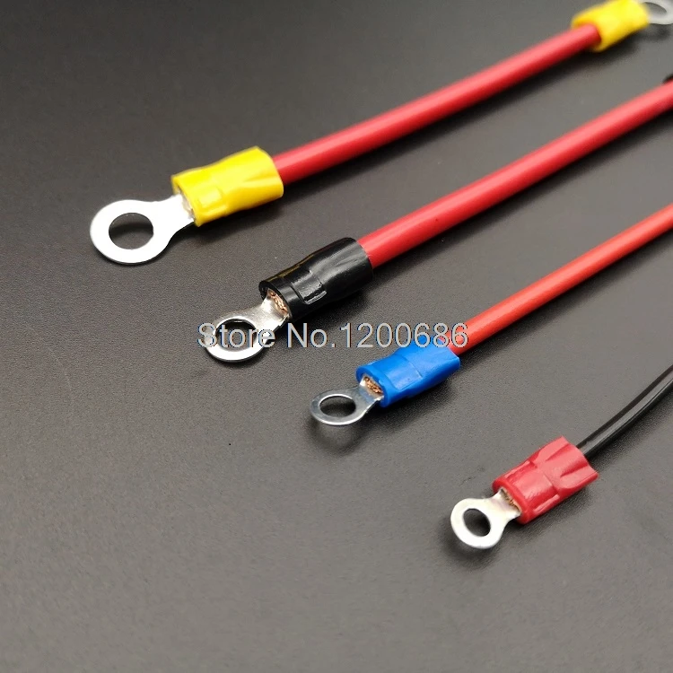 10CM 18AWG RV1.25/2/3.5/5.5 Ring Insulated Wire Connector Electrical Crimp Terminal RV1.25-4 Cable harness |