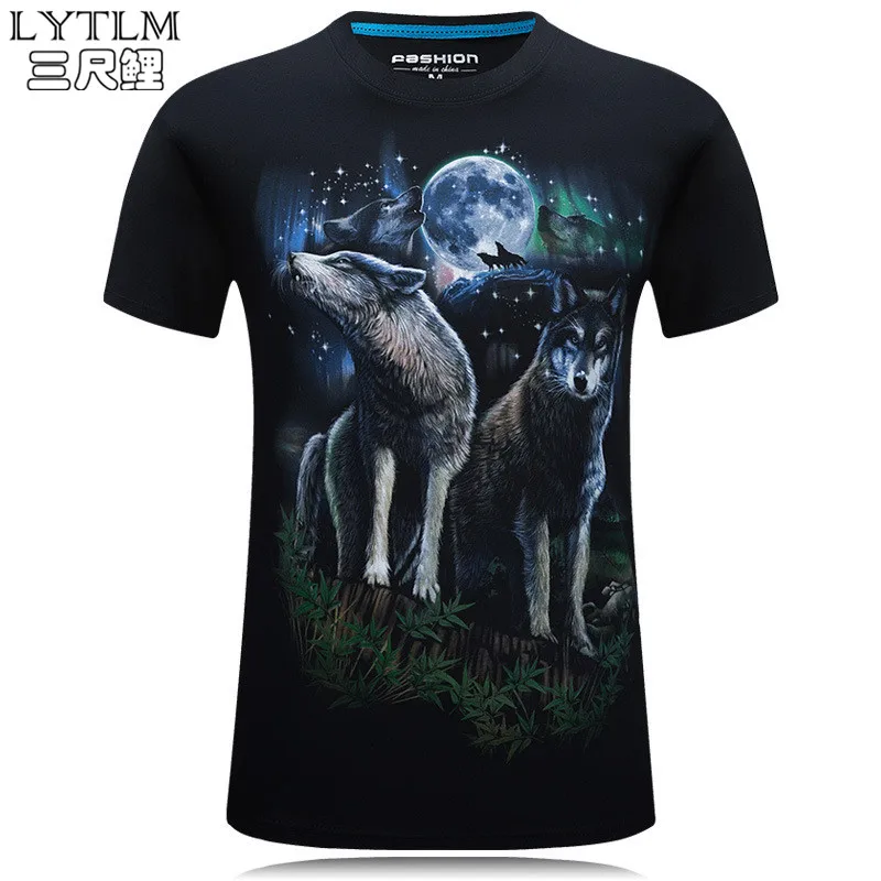 

LYTLM T Shirt 3D Mens T Shirts Fashion 2017 Streetwear Wolf Printed Animal T-shirt Womens Hip Hop Tees Harajuku Tee Shirt Homme
