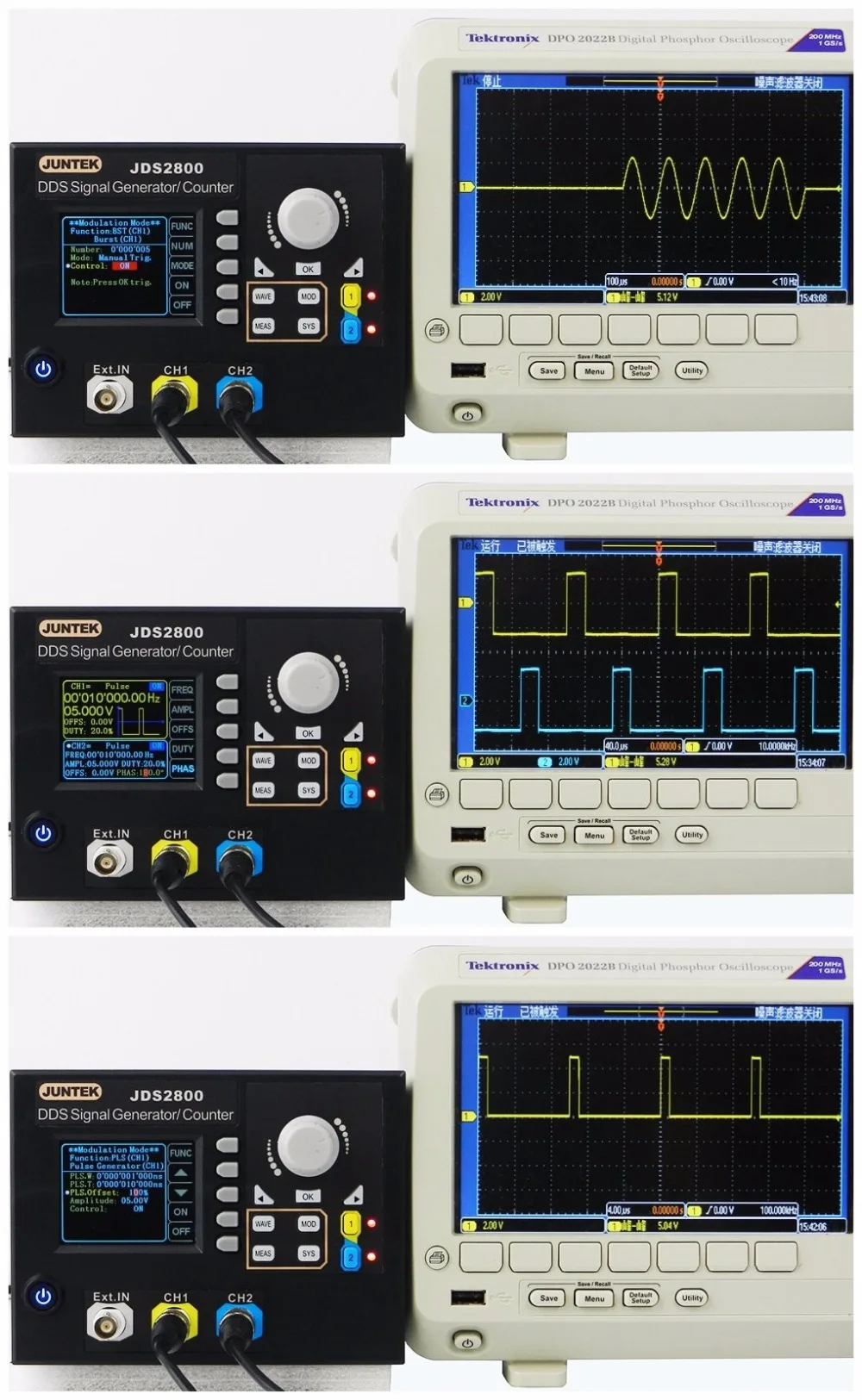 JUNTEK JDS2800-40M 40 мГц генератор сигналов цифрового Управление двухканальный DDS Функция генератор сигналов частотомер Скидка 40%