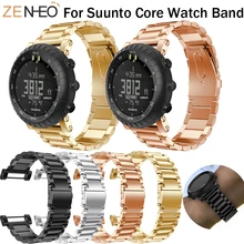For Suunto Core smart Watch Band Stainless steel Strap Replacement For Suunto Core watches straps Wristband Bracelet Watchbands free delivery replacement sport band for suunto core rubber soft watch strap tpu wristband