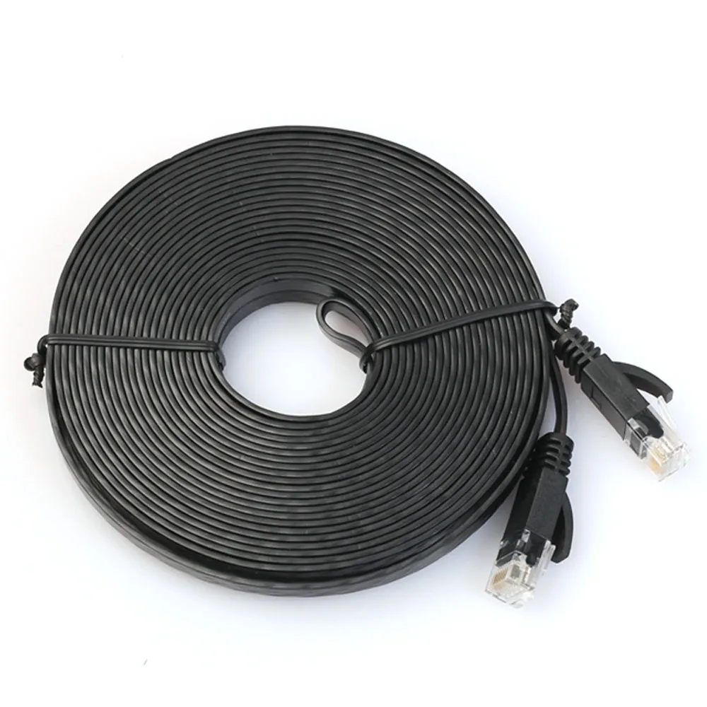

Factory price Flat Cat6 Network Ethernet Patch Cable Modem Router RJ45 for LAN Network AU4 Drop Shipping
