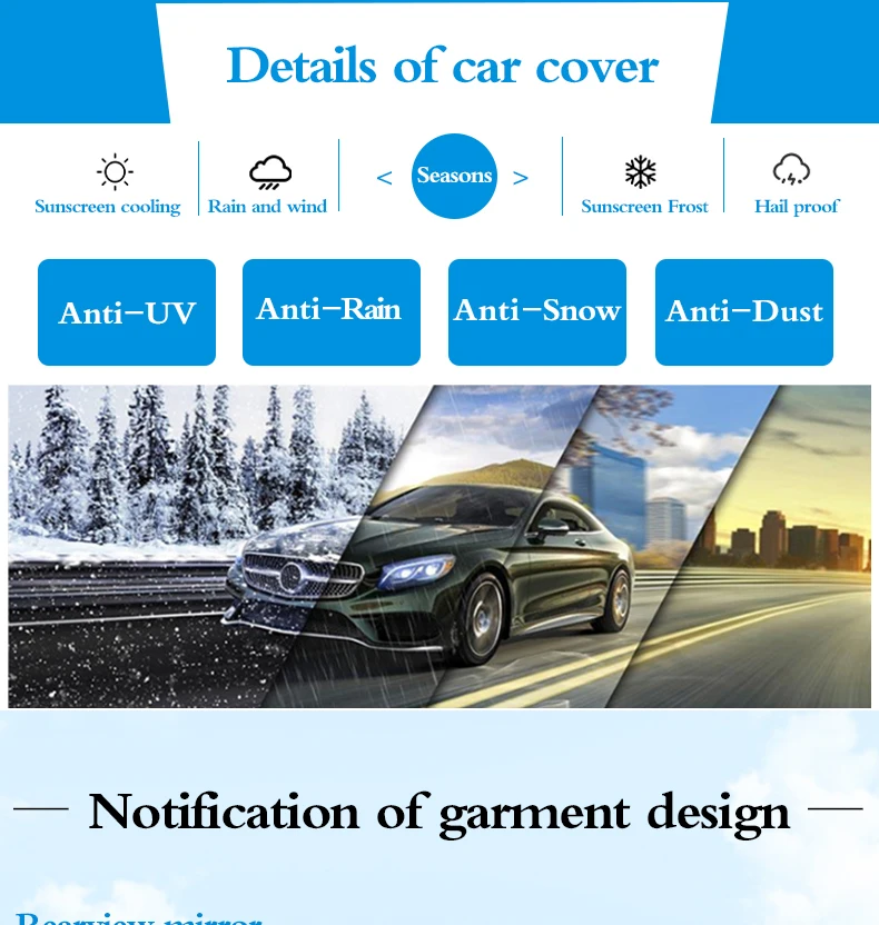 9 размер водонепроницаемые автомобильные чехлы для улицы Защита от солнца чехол для автомобиля отражатель пыль Дождь Снег защитный внедорожник седан хэтчбек полный