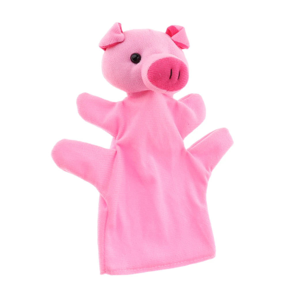 11 Kinds Big Hand Puppet Animal Plush Doll  9 Inch Soft Hand Puppets Imaginative Play Toy Kids Adults Party Favors Birthday Gift