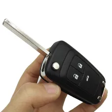 Replacement Key Case Flip Folding Remote Control Key Case Cover with Blade FOB for Chevrolet Cruze Camaro Orlando Car Styling