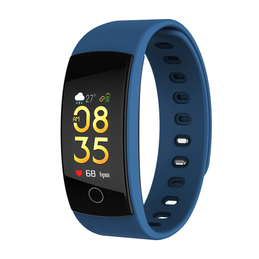 

Smart bracelet QS80 blood pressure heart rate monitor waterproof watch wristband pedometer fitness tracker for Android Ios