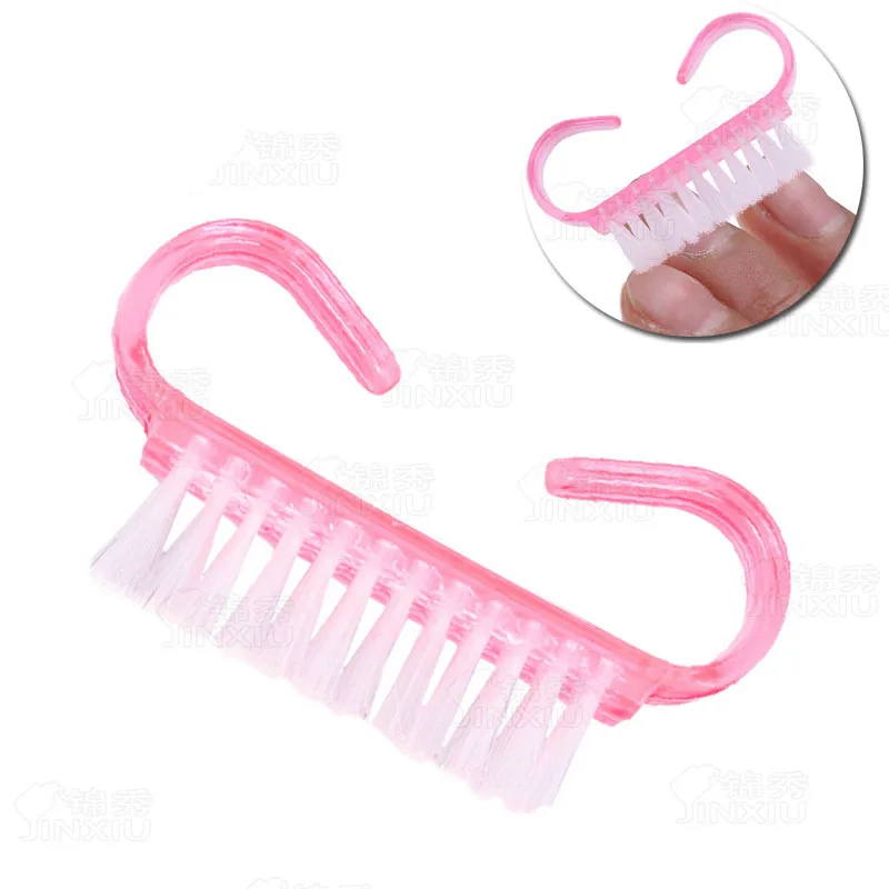 

3 Piece Nail Cleaning Clean Brush Tool File Manicure Pedicure Soft Remove Dust Small Angle Clear Tools Sets