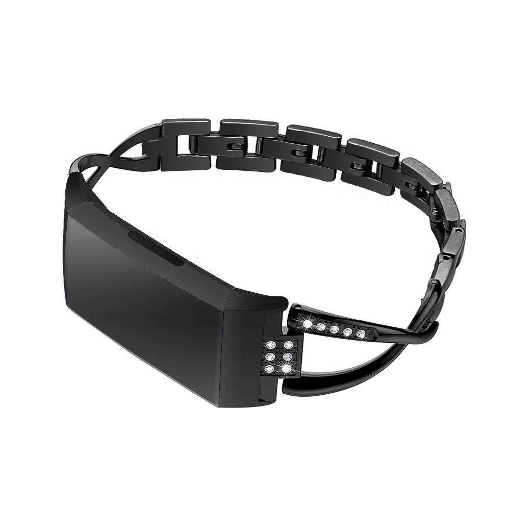 Модный женский браслет из нержавеющей стали для Fitbit Charge 3 сменный Браслет на