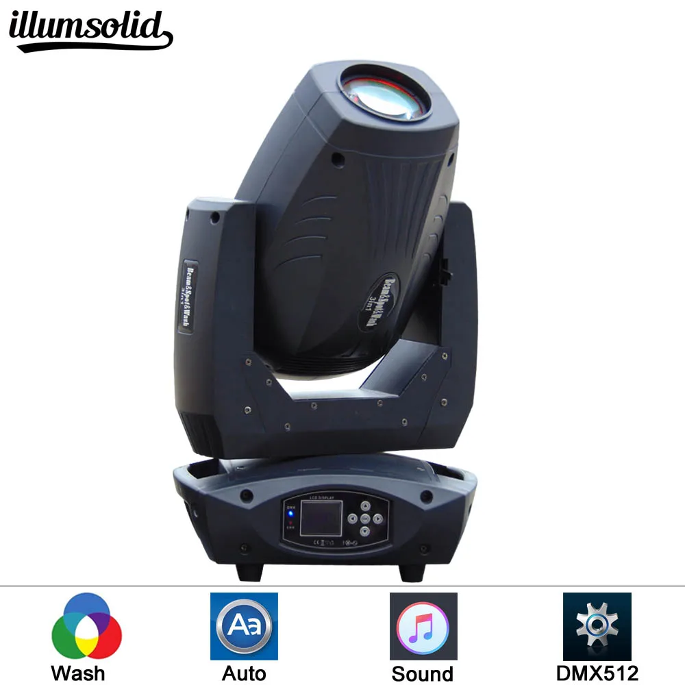 

200W Rotating Moving Stage Light for Professional DJ Show Performance or Dance Party with Flashing Disco Fog GOBOS Effect and DM