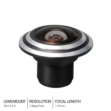 HD Рыбий глаз объектив для камеры видеонаблюдения 3MP 1,78 мм M12 170 градусов широкий угол обзора F1.8 1/" для HD ip-камеры