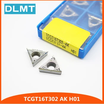 

10Pcs TCGT16T302 AK H01 TCGT31.51 Aluminum cutter blade Insert Mill Tool Machining Center Cutting Tool wood turning tools AL+TIN