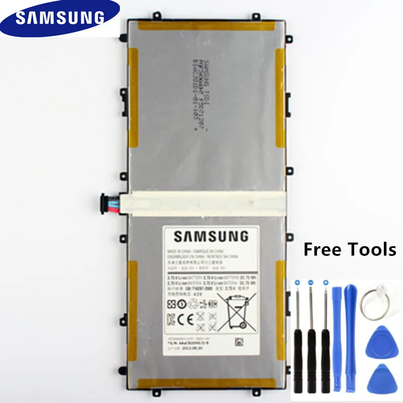 

100% NEW Original Samsung Battery SP3496A8H 1S2P 9000mAh For Samsung Google Nexus 10 Tablet GT-P8110 HA32ARB + Free Tools