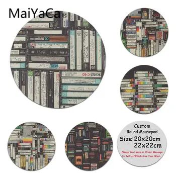 

MaiYaCa Your Own Mats Cassettes Customized laptop Gaming mouse pad Round Mouse Pad PC Computer Mat