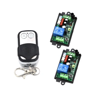 

Anti-theft Alarm System AC110V 220V 10A Wireless Remote Control Switch 2 1CH Receiver +1 Metal Transmitter 315MHZ SKU: 5408