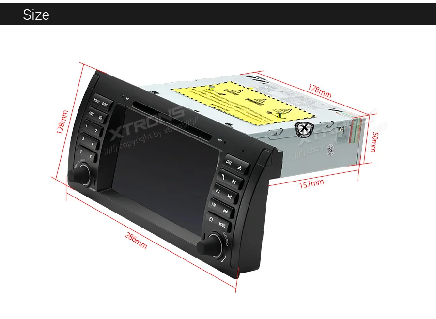 Clearance 7" Android 9.0 Car DVD Player GPS for BMW X5 E53 1999 2000 2001 2002 2003 2004 2005 2006 Radio TPMS CANbus OBD WIFI GPS Stereo 24