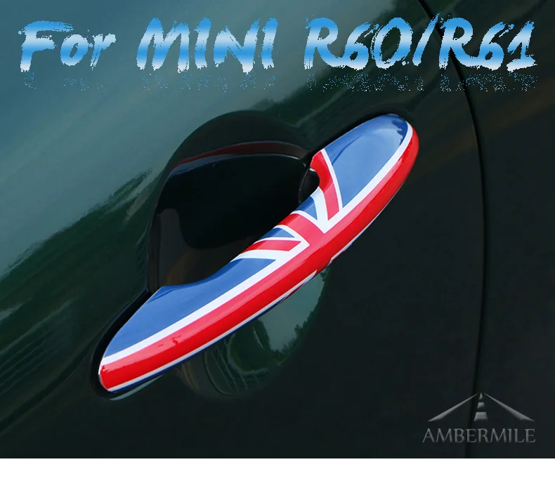  Car Door Handle Covers Sticker Decal Decoration for Mini Cooper Countryman R60 Paceman R61 Accessories Car Styling (1)