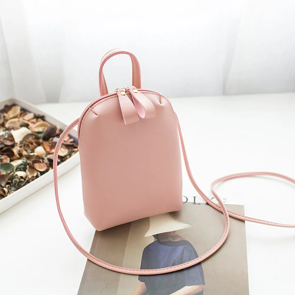 

Women Messenger Bags Woman Bag 2018 Famous Brands Women Fashion Solid Color Zipper Shoulder Crossbody Phone Beach Bag sac a main