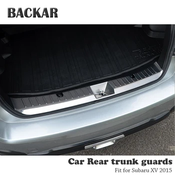 

BACKAR 1pc Auto Car Rear Trunk Bumper Stickers For Subaru XV 2015 2016 2017 Accessories Trunk Door Trim Anti Collision