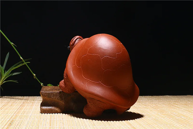 Бутик фиолетовый глина чай для домашних животных лоток аксессуары подарки милые 3D черепаха керамические ремесла Декоративные
