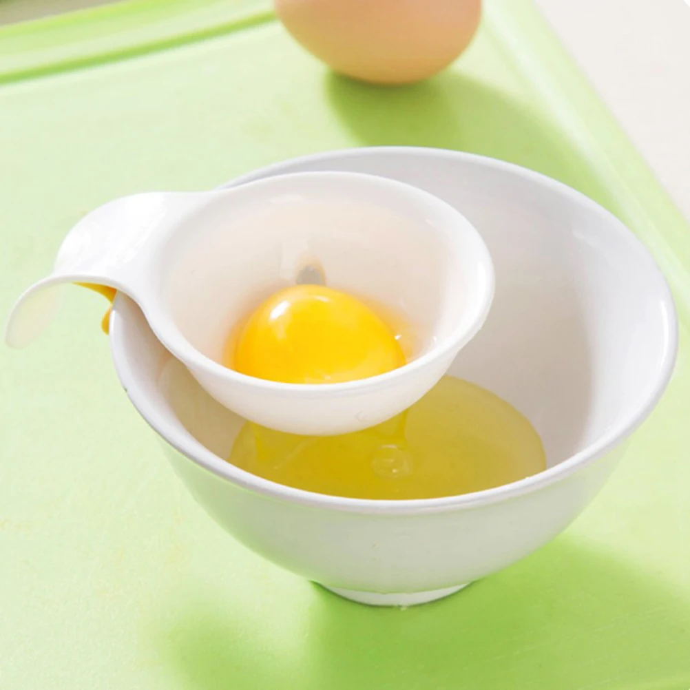 5 шт./лот экологичный Яичный желток Белый сепаратор яичный разделитель инструменты для яиц PP пищевой материал 10,5*7,4*3,5 см