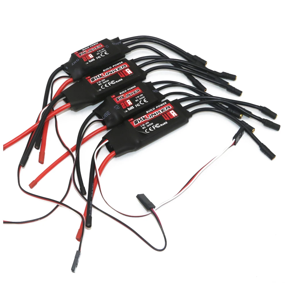 Сборка мощности BLHeli ESC 20A 30A 40A ESC Регулятор скорости с UBEC 2-3S для RC FPV квадрокоптера RC Самолеты вертолет