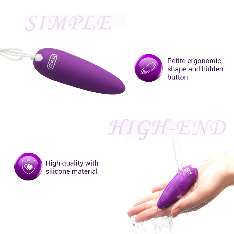 Durex vibrador bala USB G-Spot clítoris huevo vibrador consolador juguetes sexuales para mujer vari