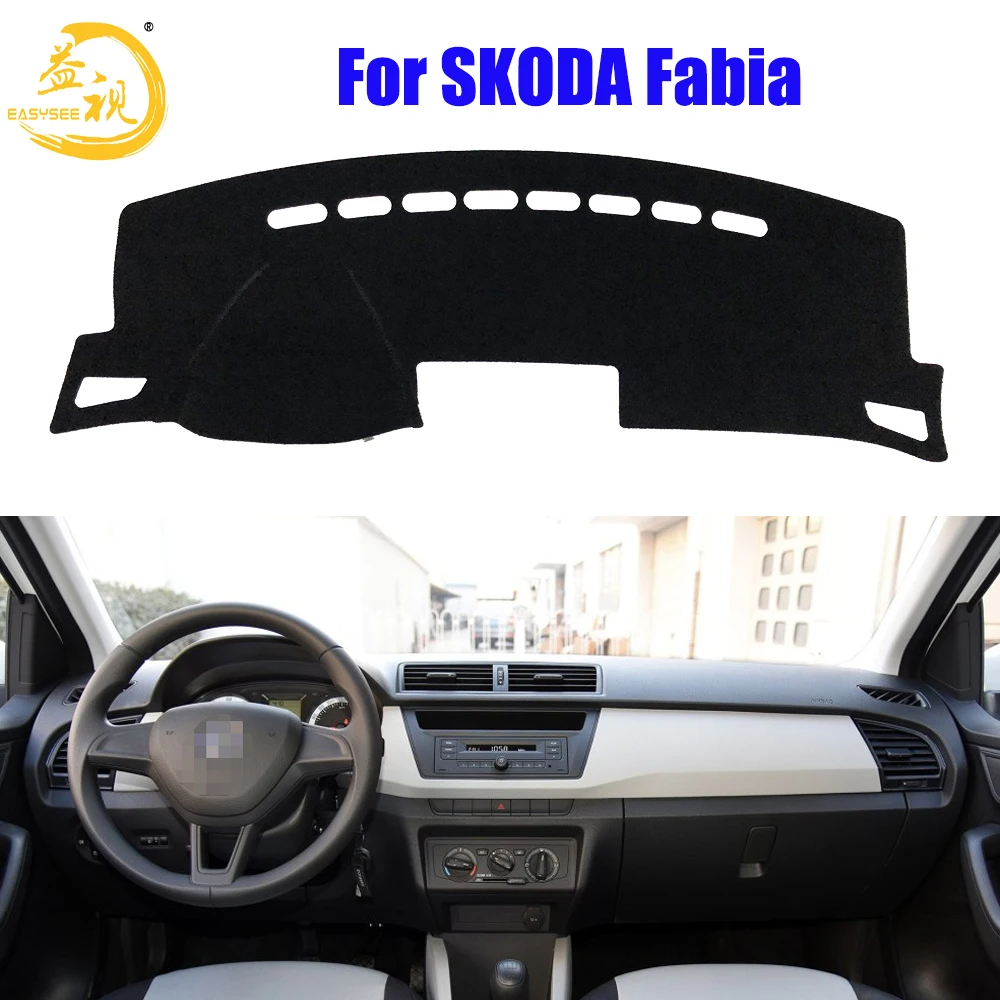

Easysee Dashboard Cover Pad Dashmat Dash Mat Sun Shade Dash Board Cover Carpet For SKODA New Fabia Dust proof