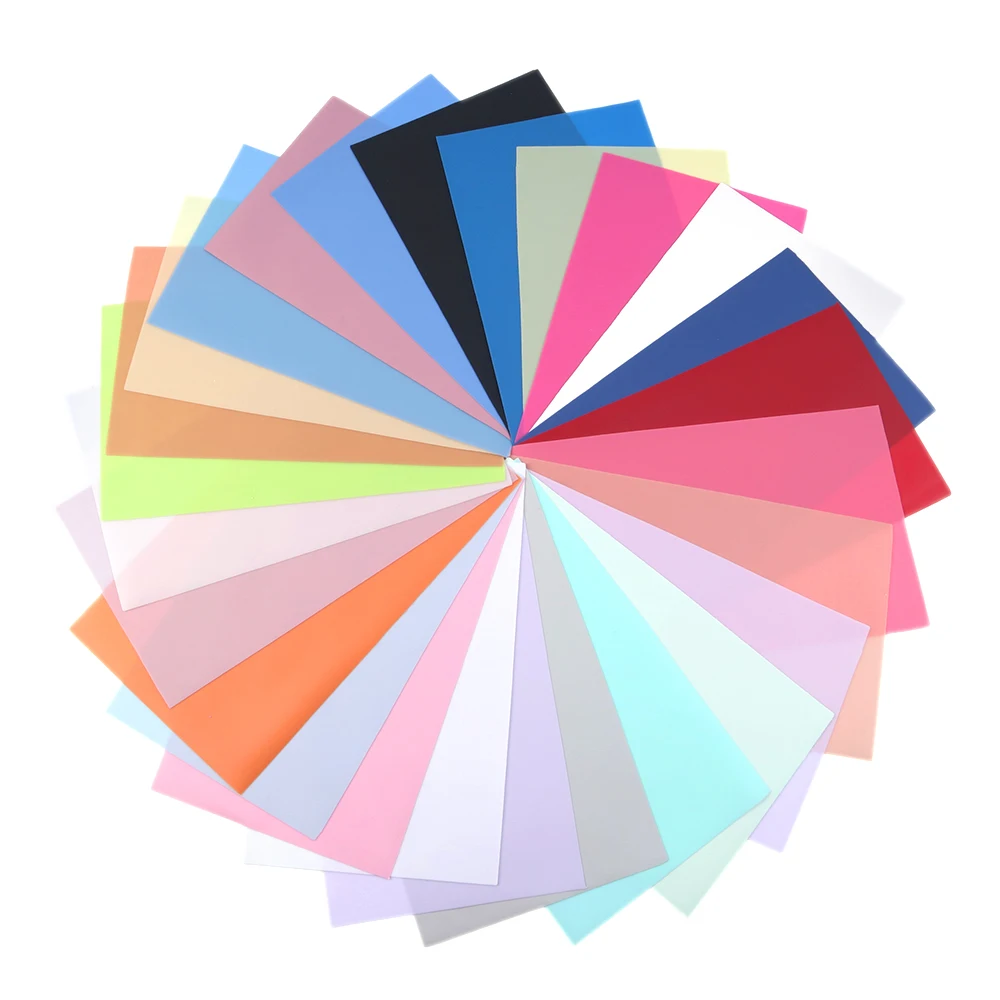 

26 Sheets 20*34cm Plain Color Jelly Synthetic Leather Fabric Set,DIY Handmade Materials for Shoes Hairbows,1Yc6314