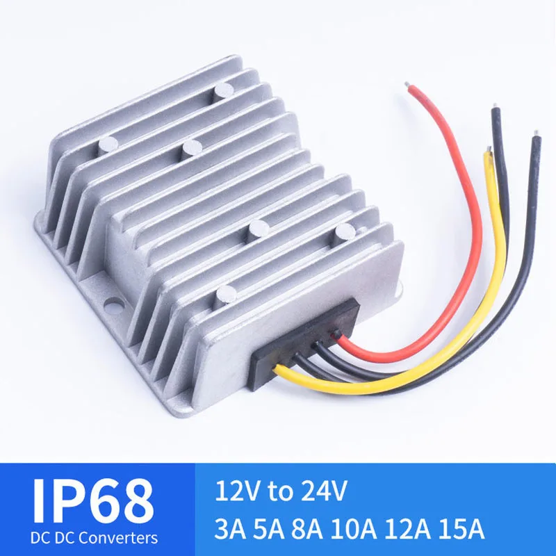 

DC DC 12V TO 24V 3A 5A 8A 10A 12A 15A Boost Converter for Automotive Solar Voltage Regulators
