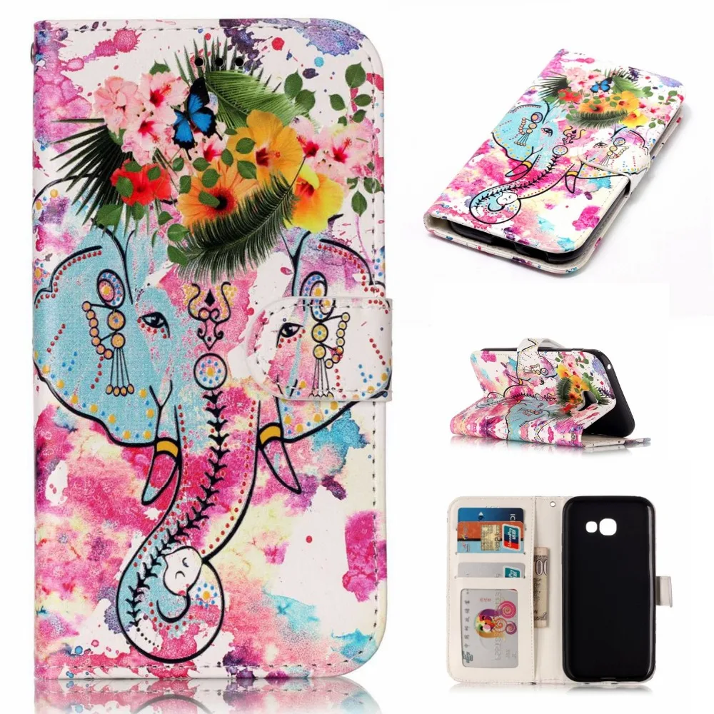 

For Samsung A3 2017 A5 2017 Case Flip Wallet PU Leather Phone Cases For J3 J310 J2 Prime Cover Fundas Holder Stand Phone Bag