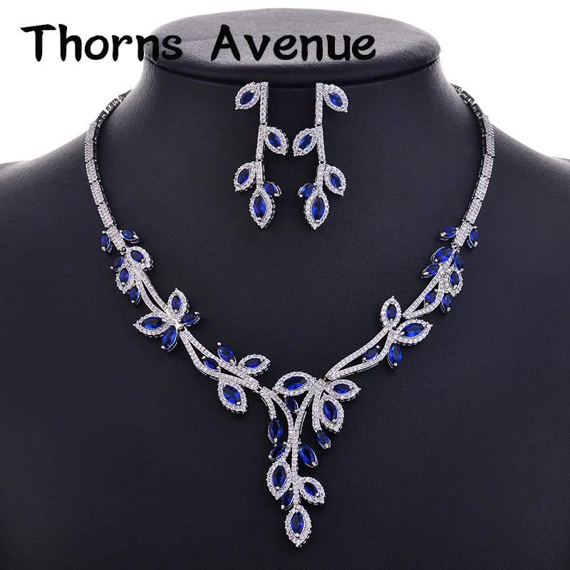 

New Luxury Fashion White Color Leave AAA+ CZ Stainless Steel Boho Bridal Wedding Jewellery Sets For Women Gifts Valentine's Day