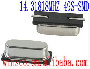 

14.31818 MHZ New crystal oscillator 14.31818MHZ HC49S SMD ONE PACKING 500PCS/LOT FREE SHIPPING