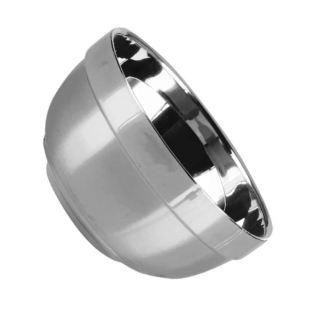 Double Wall Stainless Steel Cereal Rice Salad Soup Side Bowls Dishes 11.5cm